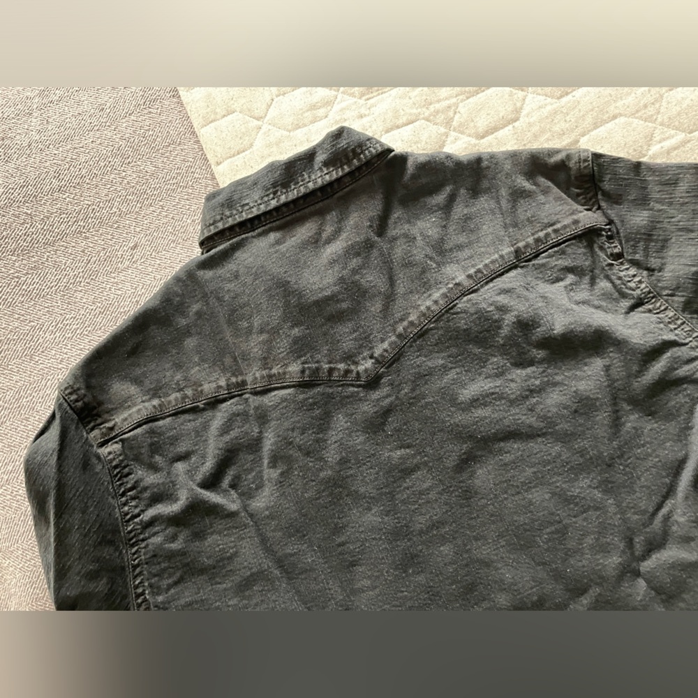 Dstld Black Button Down Size Small - image 6